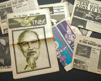 1960s Berkeley collectable newspapers