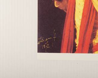 Signature detail of Mick Jagger, 1972, signed Peter Amft c-print photograph, Peter Amft Photography Chicago, Numbered edition 1/1