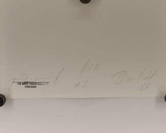 Back of Bloomfield Blues #3, 1968, signed Peter Amft black + white silver gelatin photograph, Peter Amft Photography Chicago, Numbered edition 1/100