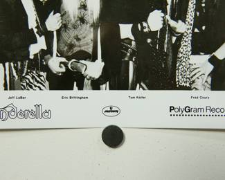 Another detail of Cinderella Promo Glossy, part of the huge collection of music promo posters