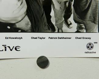 Detail of the second Live Promo Glossy, part of the huge collection of music promo posters