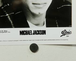 Detail of Michael Jackson Promo Glossy, part of the huge collection of music promo posters