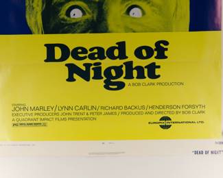 Detail of Dead of Night, vintage B-Movie stamped and numbered poster 74/229