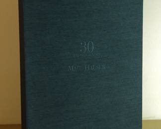 Embossed box of Marc Hauser Photography, 30 Photographs Box Collection, 1993, limited edition 23/100, each silver gelatin black + white photograph is embossed