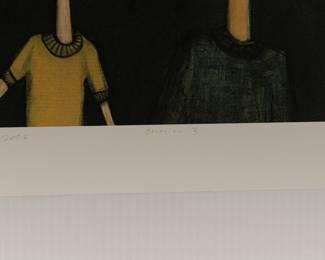 Title detail of "America 3" by Burns, 2006, signed limited edition print 23/100