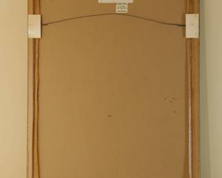 Back of Champagne Joseph Perrier framed vintage poster by Jean d'Ylen