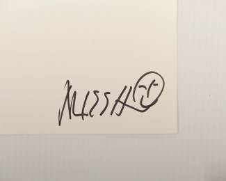 Back of Untitled, signed Marc Hauser black + white silver gelatin photograph