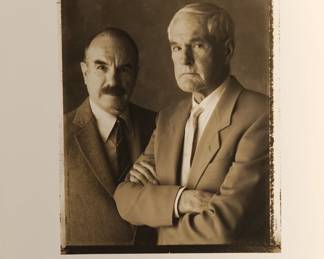"G. Gordon Liddy and Timothy Leary", Marc Hauser Photography, 30 Photographs Box Collection, 1993, limited edition 23/100, each silver gelatin black + white photograph is embossed