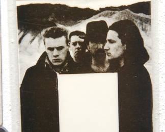 U2's The Joshua Tree, All Areas pass, detail of collection of 1980s/1990s backstage concert passes