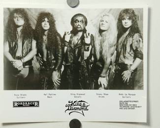 King Diamond Promo Glossy, part of the huge collection of music promo posters