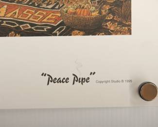Detail of "Peace Pipe" poster, copyright 1995 Studio B