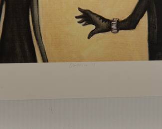 Title detail of "America 4" by Burns, 2006, signed limited edition print 23/100
