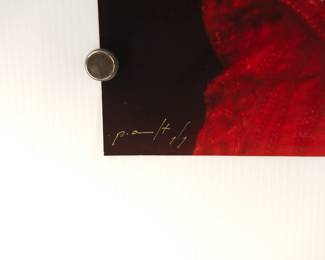 Signature detail of Koko Taylor, 1993, Signed Peter Amft c-print photograph, Numbered edition 1/1