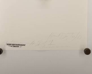 Back of Hand of "Hound Dog" Taylor #1 (six fingered guitarist), signed Peter Amft black + white silver gelatin photograph, Peter Amft Photography Chicago, Numbered edition 1/1