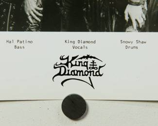 Another detail of King Diamond Promo Glossy, part of the huge collection of music promo posters