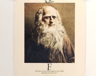 Milwaukee Art Museum's Da Vinci lithograph, reads "For the price of your last supper, you could join the art museum."