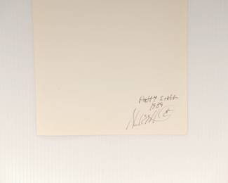 Back of Patti Smith #3, 1989, signed Marc Hauser black + white silver gelatin photograph