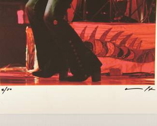 Detail of Untitled guitarist onstage, signed Peter Amft c-print photograph, Peter Amft Photography Chicago, Numbered edition 2/50