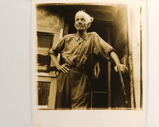 George the Hermit, signed Peter Amft black + white silver gelatin photograph, Peter Amft Photography Chicago, Numbered edition 3/100