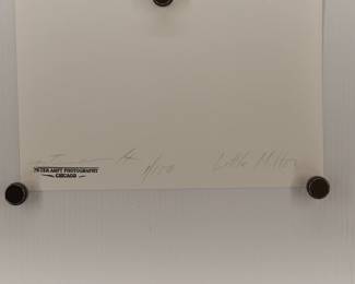 Back of Little Milton #1, 1969, signed Peter Amft black + white silver gelatin photograph, Peter Amft Photography Chicago, Numbered edition 1/100