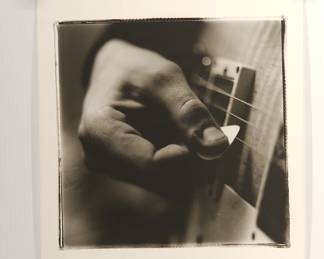 Hand of Bloomfield Blues, 1968, signed Peter Amft black + white silver gelatin photograph, Peter Amft Photography Chicago, Numbered edition 3/100