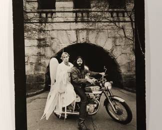 "The Angelic Angel" 1971 signed Peter Amft black + white silver gelatin photograph, Peter Amft Photography Chicago, Numbered edition 1/100