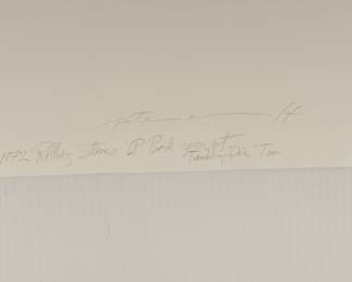 Back of "Stones Tour '72", signed Peter Amft c-print photograph, Peter Amft Photography Chicago, Numbered edition 1/100