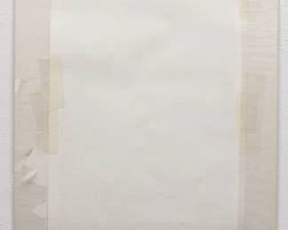 Back of print of Mary Cassatt's "The Bath" from The Art Institute of Chicago, in an mat