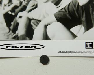 Another detail of Filter Promo Glossy, part of the huge collection of music promo posters