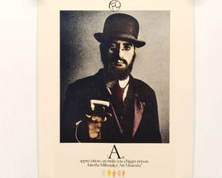 Milwaukee Art Museum's Henri de Toulouse-Lautrec lithograph, reads "Art appreciation can make you a bigger person. Join the Milwaukee Art Museum."