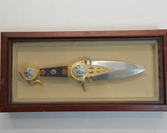 Franklin Mint "Talisman' ceremonial dagger in its display case