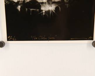 Detail of The Clinton Years, signed Peter Amft black + white silver gelatin photograph, Peter Amft Photography Chicago, Numbered edition 1/1