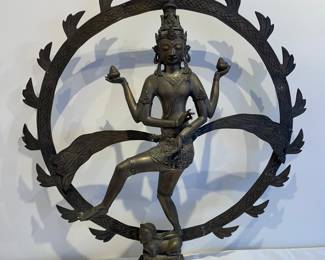 Dancing Shiva bronze statue or sculpture
