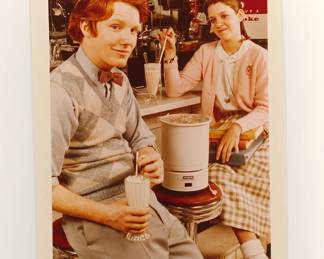 Waring Ice Cream Parlor advertisement, signed Peter Amft c-print photograph, Peter Amft Photography Chicago, Numbered edition 1/1