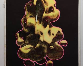 "She" copyright 1969 by Celestial Arts, CA33, screen-print blacklight poster