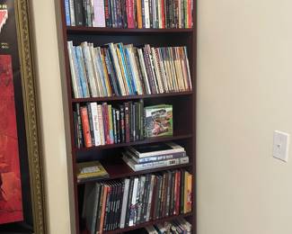 Bookshelf full of Illustration and design guides, art, and tattoo design books!