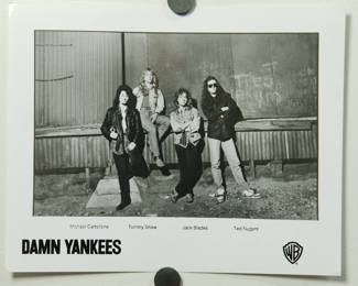 Damn Yankees Promo Glossy, part of the huge collection of music promo posters