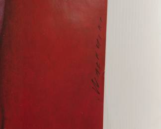 Artist signature detail of Death of the Kidmaker, Polish poster