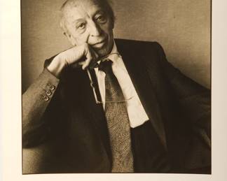 "Aaron Copland", Marc Hauser Photography, 30 Photographs Box Collection, 1993, limited edition 23/100, each silver gelatin black + white photograph is embossed