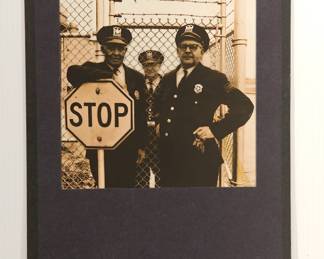 Matted and Framed "Continental Car Co. Security", signed Peter Amft one-of-a-kind Kodalith print, Peter Amft Photography Chicago