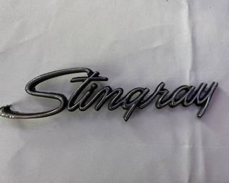 c. 1970s Corvette Stingray chrome emblem