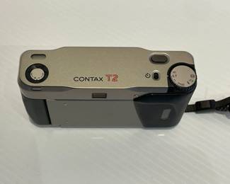 Top view of Contax T2 Chrome 35mm Camera