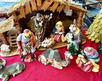 Large nativity set