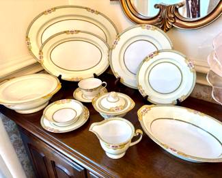 Service for 12  Meito china and serving pieces