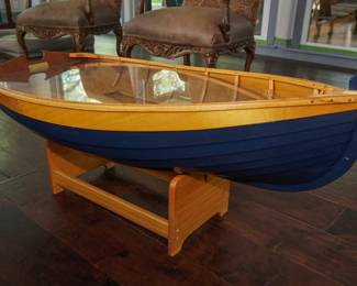 Hand-crafted boat table by Wood-N-Stuff