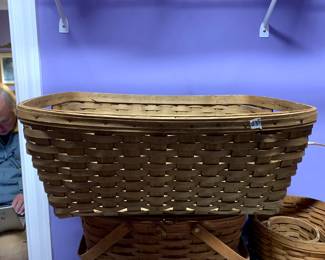 #235	Longaberger Clothes Basket 24x18x9	 $50.00 			
