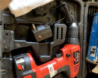 #115	Skill Battery Powered Drill with Case	 $20.00 			
