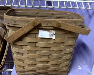 #206	Longaberger 2 Handled Mail Basket 10"	 $20.00 			
