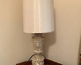#11	Carved Resin Lamp - 31" Tall	 $75.00 			
