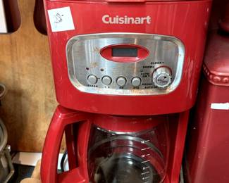 #250	Cuisinart Coffee Maker Red	 $20.00 			
